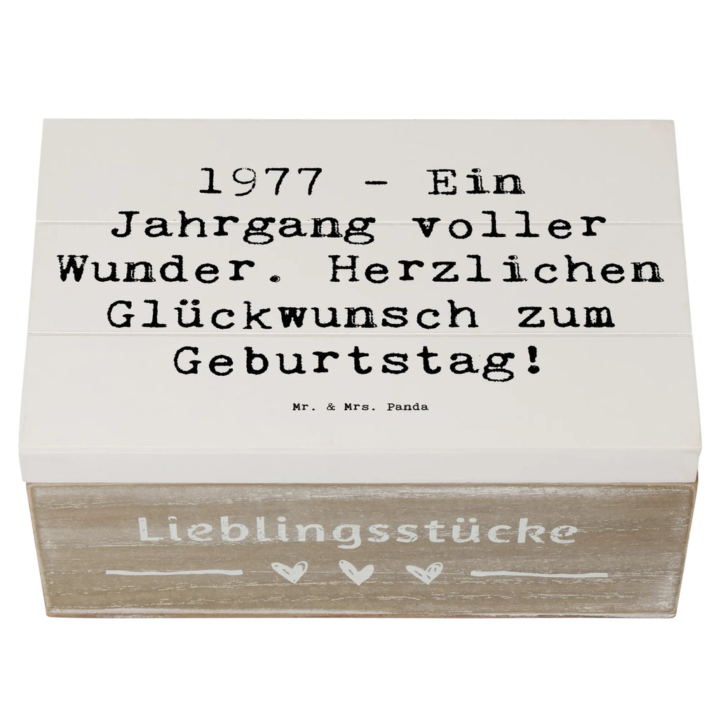 Holzkiste Spruch 1977 Geburtstag Wunder Schatulle, Geschenkbox, Schatzkiste, Erinnerungsbox, Erinnerungskiste, Aufbewahrungsbox, Dekokiste, Geschenkdose, Kiste, Truhe, XXL, Holzkiste, Geburtstag, Geburtstagsgeschenk, Geschenk