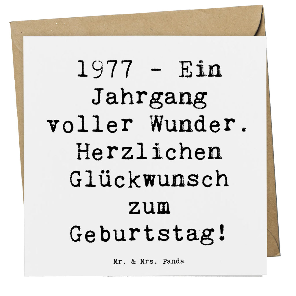 Deluxe Karte Spruch 1977 Geburtstag Wunder Karte, Grußkarte, Klappkarte, Einladungskarte, Glückwunschkarte, Hochzeitskarte, Geburtstagskarte, Hochwertige Grußkarte, Hochwertige Klappkarte, Geburtstag, Geburtstagsgeschenk, Geschenk