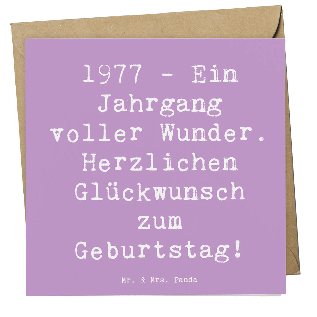 Deluxe Karte Spruch 1977 Geburtstag Wunder Karte, Grußkarte, Klappkarte, Einladungskarte, Glückwunschkarte, Hochzeitskarte, Geburtstagskarte, Hochwertige Grußkarte, Hochwertige Klappkarte, Geburtstag, Geburtstagsgeschenk, Geschenk