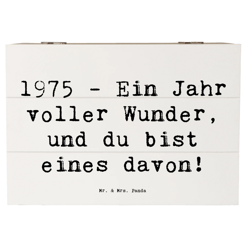 Holzkiste Spruch 1975 Geburtstag Wunder Erinnerungsbox, XXL, Schatzkiste, Truhe, Erinnerungskiste, Geschenkdose, Aufbewahrungsbox, Schatulle, Dekokiste, Holzkiste, Geschenkbox, Kiste, Geburtstag, Geburtstagsgeschenk, Geschenk