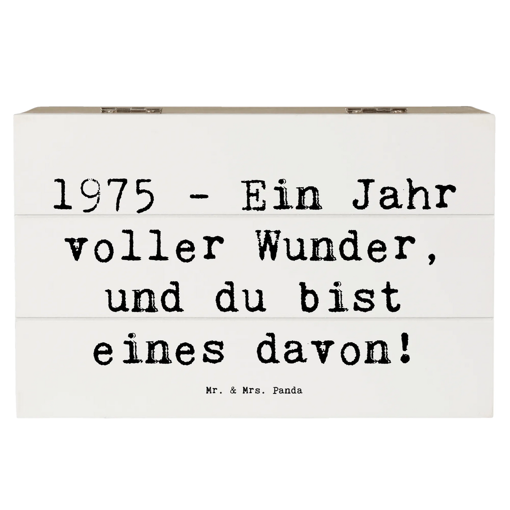 Holzkiste Spruch 1975 Geburtstag Wunder Erinnerungsbox, XXL, Schatzkiste, Truhe, Erinnerungskiste, Geschenkdose, Aufbewahrungsbox, Schatulle, Dekokiste, Holzkiste, Geschenkbox, Kiste, Geburtstag, Geburtstagsgeschenk, Geschenk