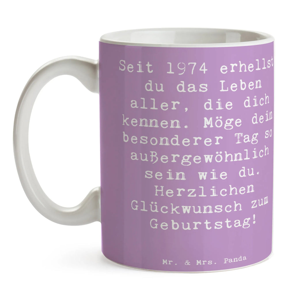 Tasse Spruch 1974 Geburtstag Geschenktasse, Keramiktasse, Kaffeetasse, Bürotasse, Tasse, Porzellantasse, Tasse mit Motiven, Teetasse, Tasse mit Zitaten, Geburtstag, Geburtstagsgeschenk, Geschenk