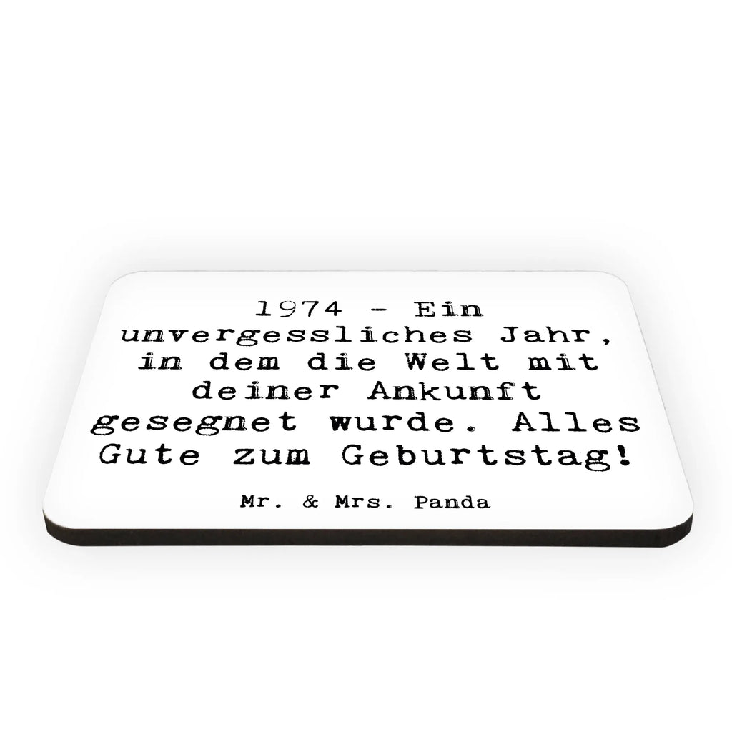 Magnet Saying 1974 - Ein unvergessliches Jahr, in dem die Welt mit deiner Ankunft gesegnet wurde. Alles Gute zum Geburtstag! Kühlschrank Dekoration, Motivmagnete, Notiz Magnet, Whiteboard Magnet, Kühlschrankmagnet, Pinnwandmagnet, Souvenir Magnet, Dekomagnet, Geburtstag, Geburtstagsgeschenk, Geschenk