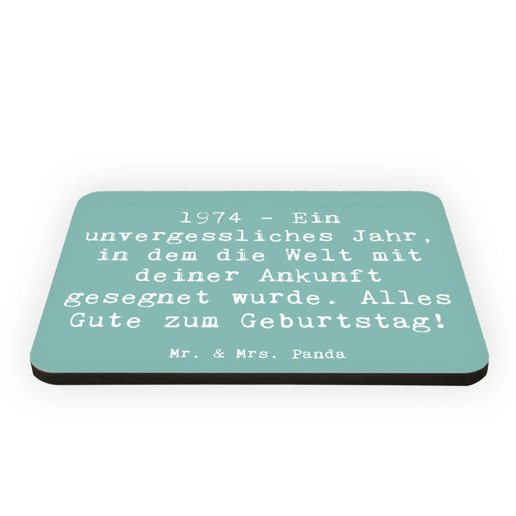 Magnet Saying 1974 - Ein unvergessliches Jahr, in dem die Welt mit deiner Ankunft gesegnet wurde. Alles Gute zum Geburtstag! Kühlschrank Dekoration, Motivmagnete, Notiz Magnet, Whiteboard Magnet, Kühlschrankmagnet, Pinnwandmagnet, Souvenir Magnet, Dekomagnet, Geburtstag, Geburtstagsgeschenk, Geschenk