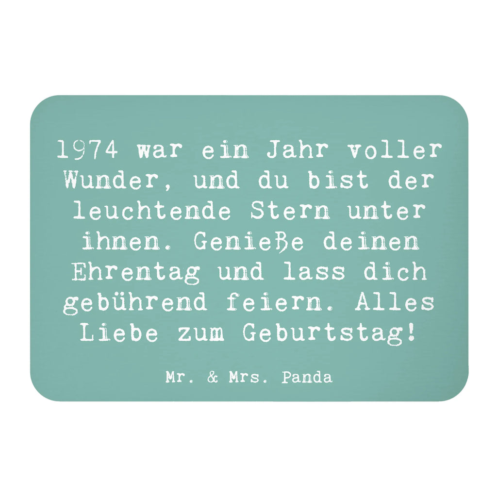 Magnet Saying 1974 war ein Jahr voller Wunder, und du bist der leuchtende Stern unter ihnen. Genieße deinen Ehrentag und lass dich gebührend feiern. Alles Liebe zum Geburtstag! Notiz Magnet, Kühlschrank Dekoration, Souvenir Magnet, Motivmagnete, Pinnwandmagnet, Whiteboard Magnet, Dekomagnet, Kühlschrankmagnet, Geburtstag, Geburtstagsgeschenk, Geschenk