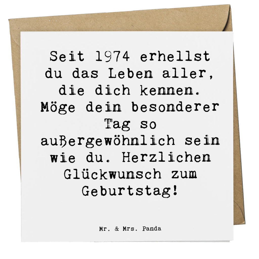 Deluxe Card Saying Seit 1974 erhellst du das Leben aller, die dich kennen. Möge dein besonderer Tag so außergewöhnlich sein wie du. Herzlichen Glückwunsch zum Geburtstag! Karte, Hochwertige Grußkarte, Klappkarte, Geburtstagskarte, Grußkarte, Hochwertige Klappkarte, Einladungskarte, Hochzeitskarte, Glückwunschkarte, Geburtstag, Geburtstagsgeschenk, Geschenk