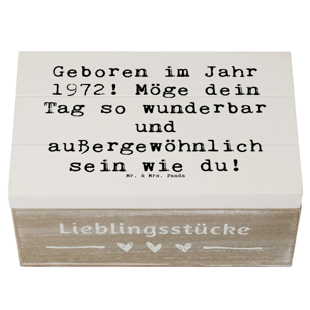 Holzkiste Spruch 1972 Geburtstag Aufbewahrungsbox, Erinnerungskiste, XXL, Geschenkdose, Schatzkiste, Dekokiste, Kiste, Schatulle, Erinnerungsbox, Geschenkbox, Truhe, Holzkiste, Geburtstag, Geburtstagsgeschenk, Geschenk