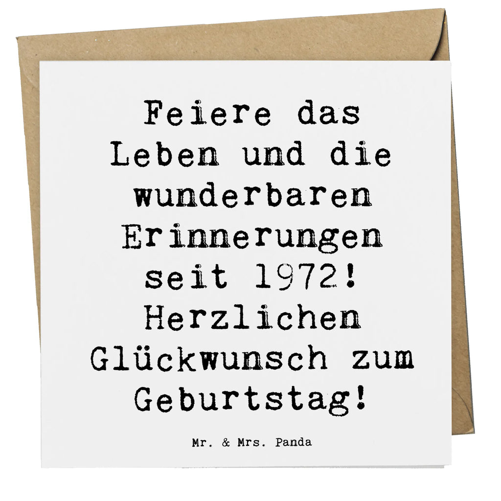 Deluxe Karte Spruch 1972 Geburtstag Karte, Hochwertige Klappkarte, Hochwertige Grußkarte, Hochzeitskarte, Einladungskarte, Geburtstagskarte, Klappkarte, Grußkarte, Glückwunschkarte, Geburtstag, Geburtstagsgeschenk, Geschenk