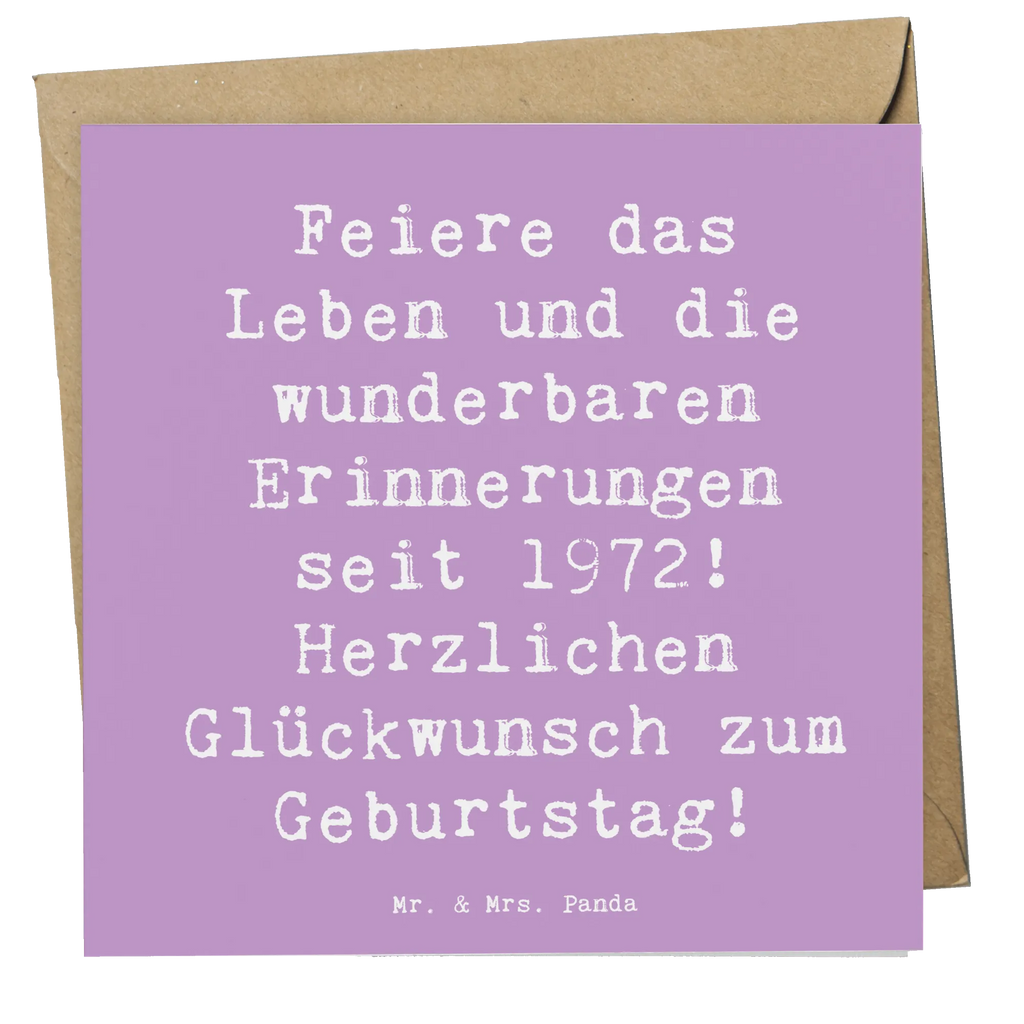 Deluxe Karte Spruch 1972 Geburtstag Karte, Hochwertige Klappkarte, Hochwertige Grußkarte, Hochzeitskarte, Einladungskarte, Geburtstagskarte, Klappkarte, Grußkarte, Glückwunschkarte, Geburtstag, Geburtstagsgeschenk, Geschenk