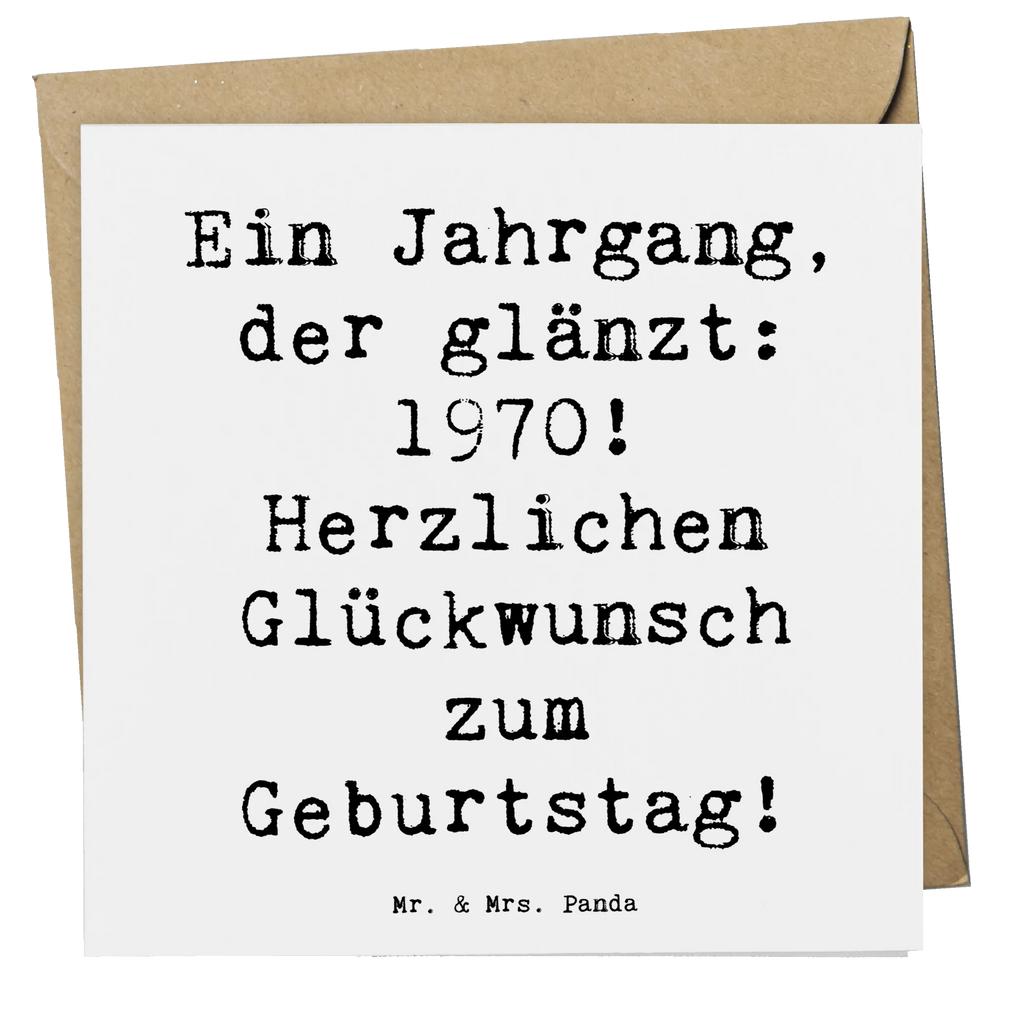 Deluxe Card Saying Ein Jahrgang, der glänzt: 1970! Herzlichen Glückwunsch zum Geburtstag! Einladungskarte, Klappkarte, Hochwertige Klappkarte, Glückwunschkarte, Karte, Geburtstagskarte, Hochwertige Grußkarte, Grußkarte, Hochzeitskarte, Geburtstag, Geburtstagsgeschenk, Geschenk