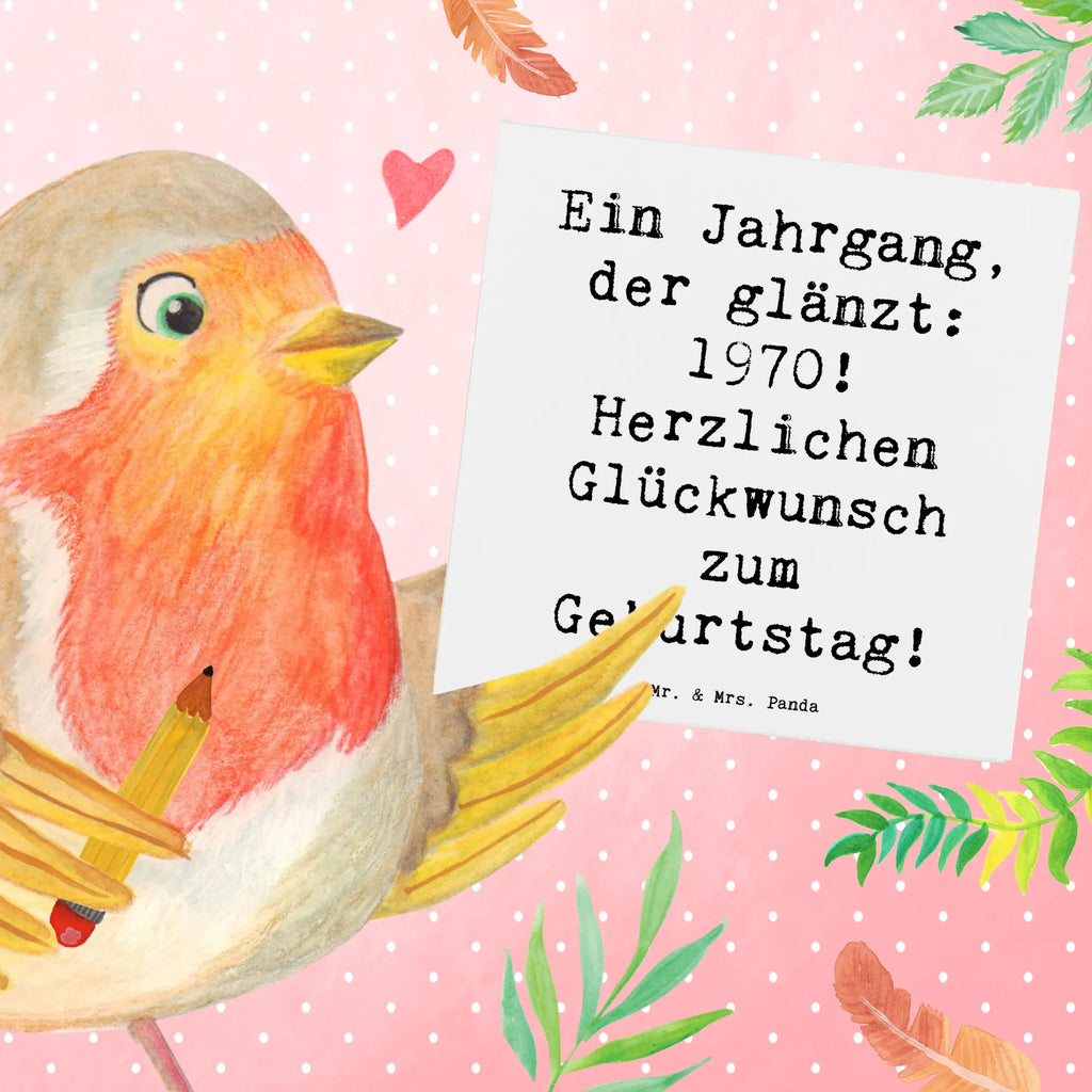 Deluxe Card Saying Ein Jahrgang, der glänzt: 1970! Herzlichen Glückwunsch zum Geburtstag! Einladungskarte, Klappkarte, Hochwertige Klappkarte, Glückwunschkarte, Karte, Geburtstagskarte, Hochwertige Grußkarte, Grußkarte, Hochzeitskarte, Geburtstag, Geburtstagsgeschenk, Geschenk
