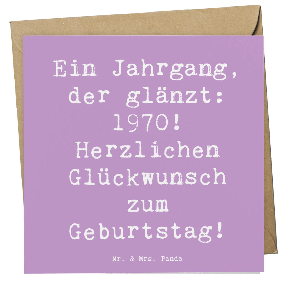 Deluxe Card Saying Ein Jahrgang, der glänzt: 1970! Herzlichen Glückwunsch zum Geburtstag! Einladungskarte, Klappkarte, Hochwertige Klappkarte, Glückwunschkarte, Karte, Geburtstagskarte, Hochwertige Grußkarte, Grußkarte, Hochzeitskarte, Geburtstag, Geburtstagsgeschenk, Geschenk