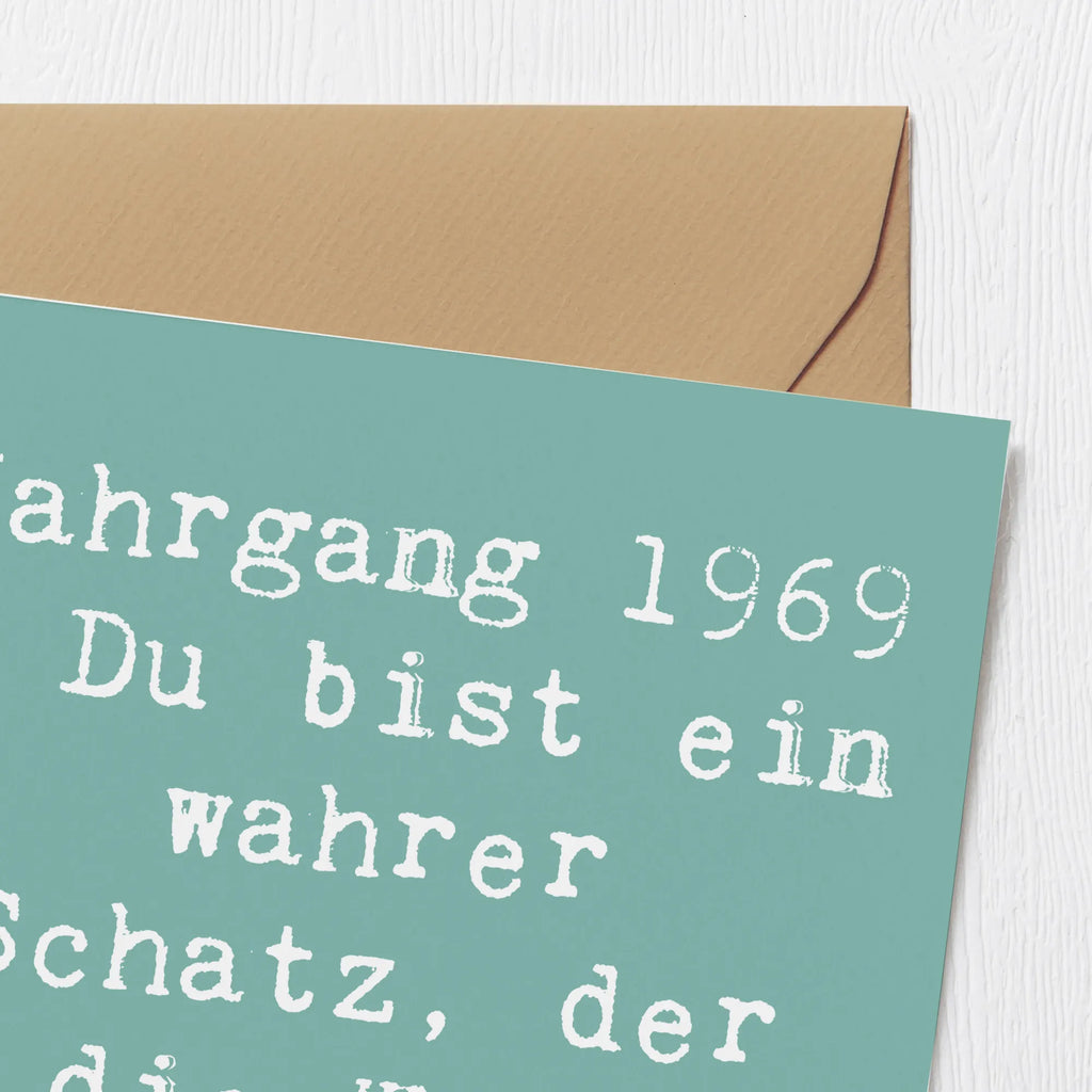 Deluxe Karte Spruch 1969 Geburtstag Schatz Hochwertige Klappkarte, Klappkarte, Hochzeitskarte, Geburtstagskarte, Hochwertige Grußkarte, Glückwunschkarte, Karte, Grußkarte, Einladungskarte, Geburtstag, Geburtstagsgeschenk, Geschenk