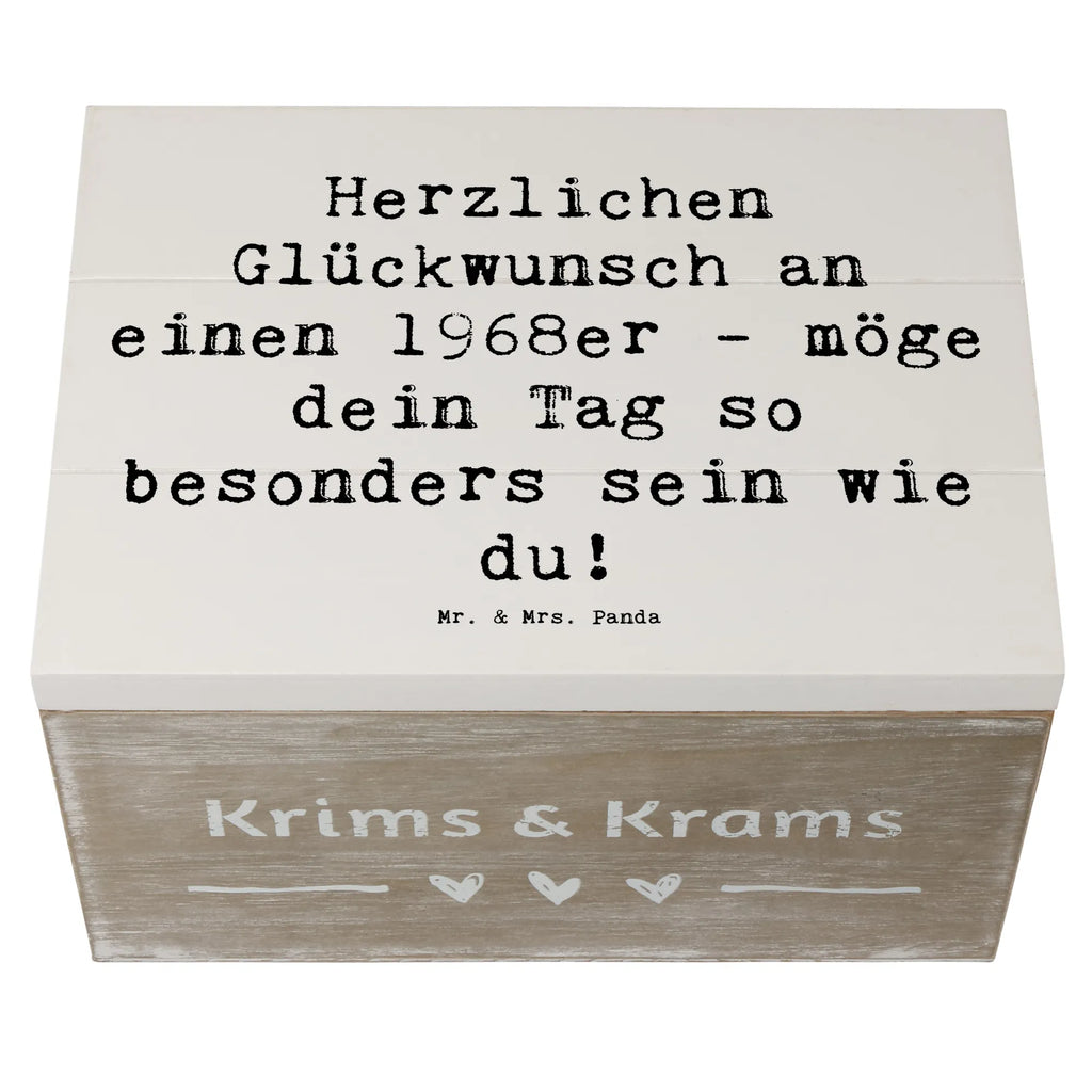Wooden chest Saying Herzlichen Glückwunsch an einen 1968er - möge dein Tag so besonders sein wie du! Schatzkiste, Geschenkbox, Dekokiste, Schatulle, Erinnerungsbox, Aufbewahrungsbox, Holzkiste, Erinnerungskiste, Truhe, Geschenkdose, XXL, Kiste, Geburtstag, Geburtstagsgeschenk, Geschenk