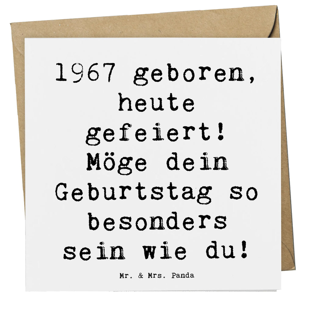 Deluxe Card Saying 1967 geboren, heute gefeiert! Möge dein Geburtstag so besonders sein wie du! Karte, Glückwunschkarte, Grußkarte, Einladungskarte, Klappkarte, Hochwertige Grußkarte, Hochzeitskarte, Geburtstagskarte, Hochwertige Klappkarte, Geburtstag, Geburtstagsgeschenk, Geschenk