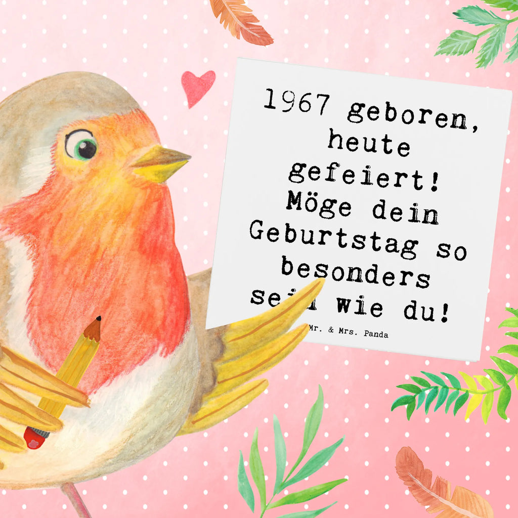 Deluxe Card Saying 1967 geboren, heute gefeiert! Möge dein Geburtstag so besonders sein wie du! Karte, Glückwunschkarte, Grußkarte, Einladungskarte, Klappkarte, Hochwertige Grußkarte, Hochzeitskarte, Geburtstagskarte, Hochwertige Klappkarte, Geburtstag, Geburtstagsgeschenk, Geschenk