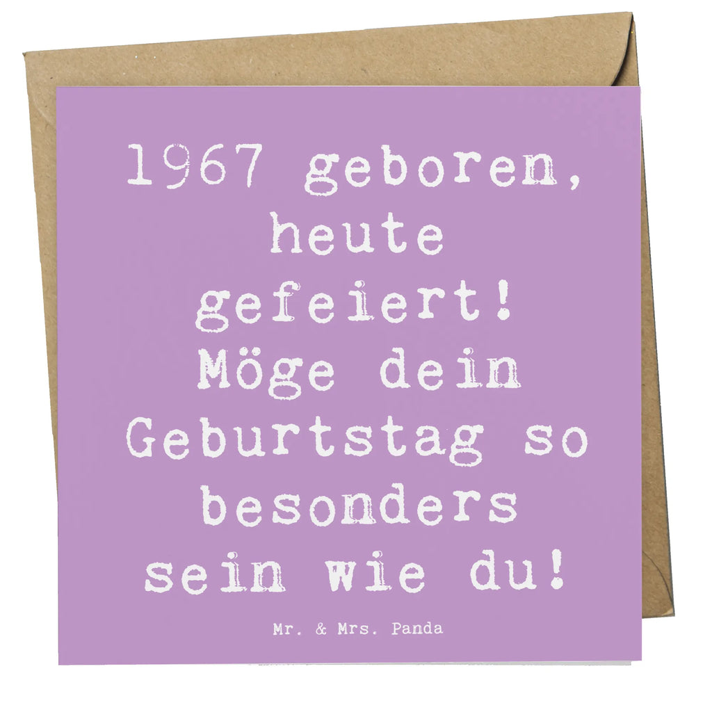 Deluxe Card Saying 1967 geboren, heute gefeiert! Möge dein Geburtstag so besonders sein wie du! Karte, Glückwunschkarte, Grußkarte, Einladungskarte, Klappkarte, Hochwertige Grußkarte, Hochzeitskarte, Geburtstagskarte, Hochwertige Klappkarte, Geburtstag, Geburtstagsgeschenk, Geschenk