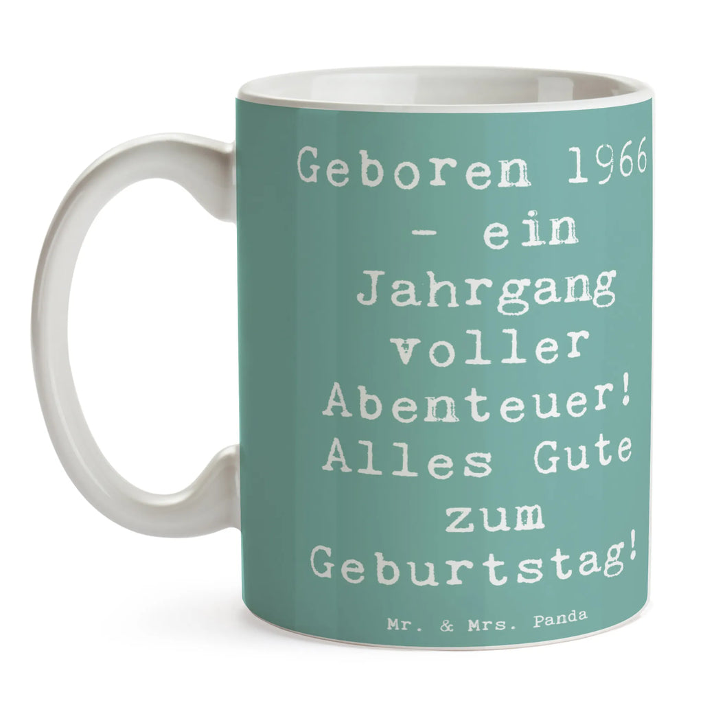 Tasse Spruch 1966 Geburtstag Abenteuer Bürotasse, Porzellantasse, Tasse mit Motiven, Tasse mit Zitaten, Keramiktasse, Tasse, Kaffeetasse, Teetasse, Geschenktasse, Geburtstag, Geburtstagsgeschenk, Geschenk