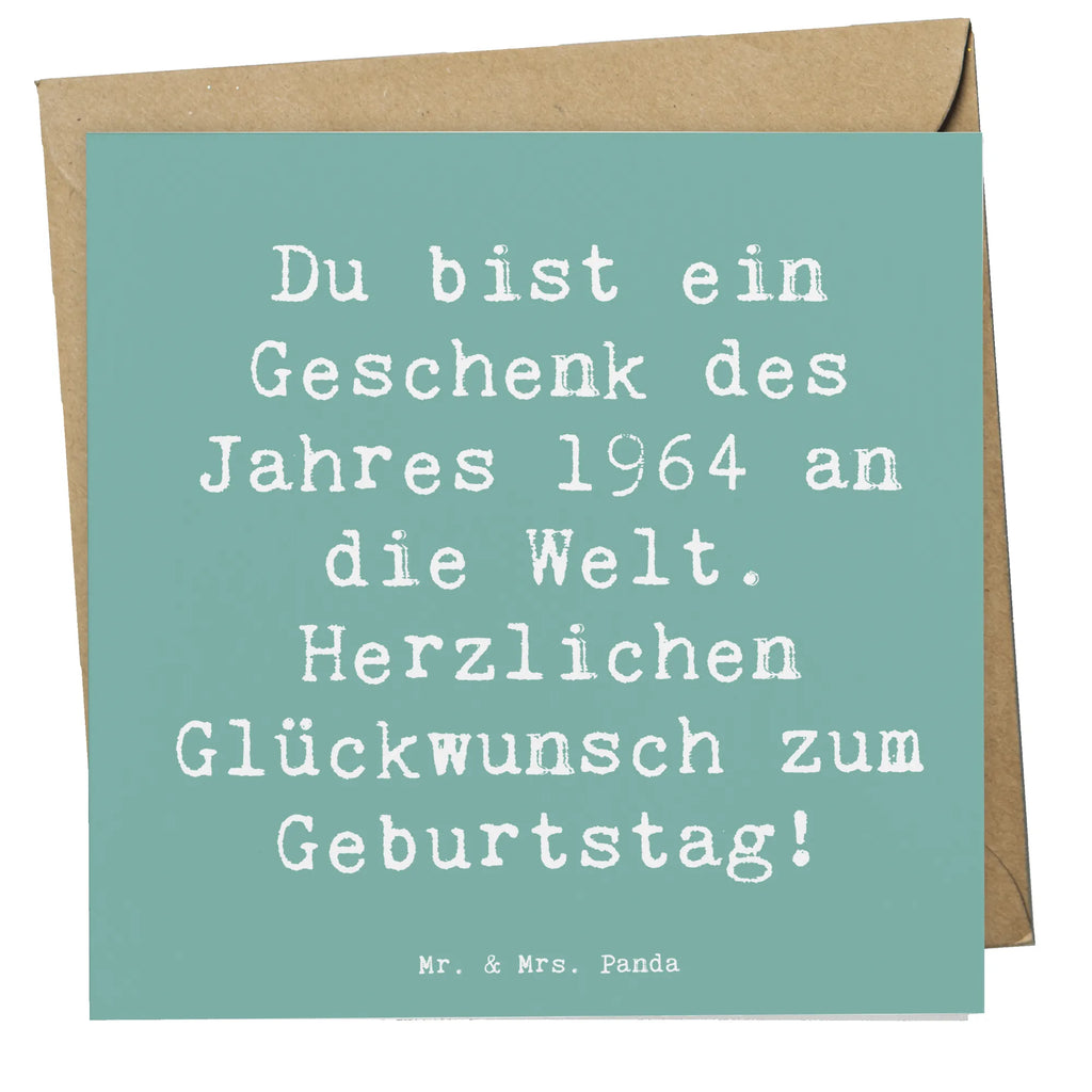 Deluxe Karte Spruch 1964 Geburtstag Geschenk Grußkarte, Hochzeitskarte, Karte, Hochwertige Grußkarte, Einladungskarte, Klappkarte, Glückwunschkarte, Geburtstagskarte, Hochwertige Klappkarte, Geburtstag, Geburtstagsgeschenk, Geschenk