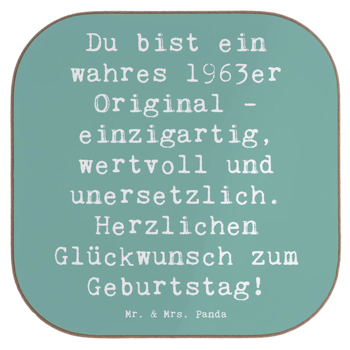 Untersetzer Spruch 1963 Geburtstag