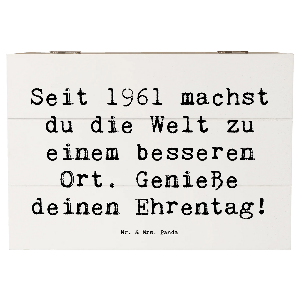 Holzkiste Spruch 1961 Geburtstag Freuden Aufbewahrungsbox, Dekokiste, Holzkiste, Geschenkdose, Truhe, Geschenkbox, Erinnerungskiste, Schatulle, Kiste, Erinnerungsbox, XXL, Schatzkiste, Geburtstag, Geburtstagsgeschenk, Geschenk