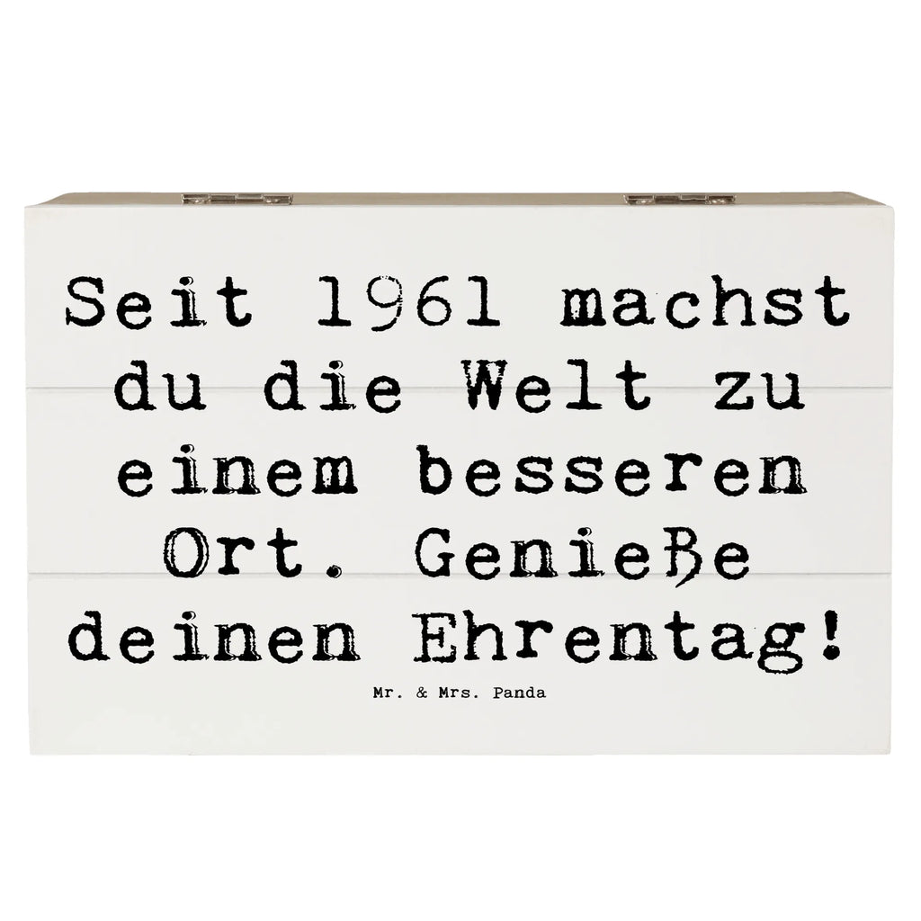 Holzkiste Spruch 1961 Geburtstag Freuden Aufbewahrungsbox, Dekokiste, Holzkiste, Geschenkdose, Truhe, Geschenkbox, Erinnerungskiste, Schatulle, Kiste, Erinnerungsbox, XXL, Schatzkiste, Geburtstag, Geburtstagsgeschenk, Geschenk