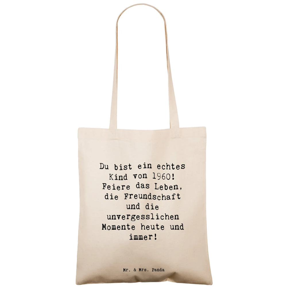 Tote bag Saying Du bist ein echtes Kind von 1960! Feiere das Leben, die Freundschaft und die unvergesslichen Momente heute und immer! Beuteltasche, Jutebeutel, Badetasche, Tasche, Jutetasche, Laptoptasche, Schultertasche, Einkaufstüte, Einkaufstasche, Tragetasche, Stofftasche, Stoffbeutel, Strandtasche, Shopper, Beutel, Umhängetasche, Geburtstag, Geburtstagsgeschenk, Geschenk