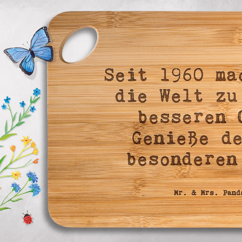 Bamboo chopping board Saying Seit 1960 machst du die Welt zu einem besseren Ort. Genieße deinen besonderen Tag! wood, robust, solid, cutting board, dulcimer, slices, kitchen board, engraving, cutting block, bamboo, board, kitchen, breakfast board, nature, breakfast, carving board, Birthday, celebration, party, birthday party, friends, family, birthday wish, birthday present, birthday cards, 18th birthday, 30th birthday, 40th, 50th, 60th, 70th, 80th, 90th, 90th., gift ideas, gifts for girlfriend, boyfriend, mom, dad, brother, sister, congratulations, funny, sayings, 1 year, money gifts, guest gifts, gifts online, gift basket, special gifts, unusual gifts, extraordinary gifts, gift package, original gifts, gift items, special birthday gifts