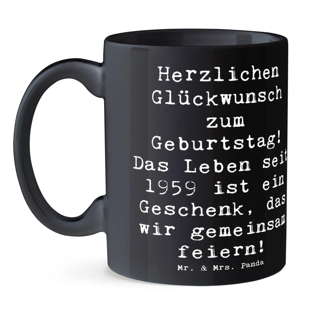 Mug Saying Herzlichen Glückwunsch zum Geburtstag! Das Leben seit 1959 ist ein Geschenk, das wir gemeinsam feiern! Teetasse, Porzellantasse, Tasse mit Motiven, Bürotasse, Keramiktasse, Tasse, Kaffeetasse, Tasse mit Zitaten, Geschenktasse, Geburtstag, Geburtstagsgeschenk, Geschenk
