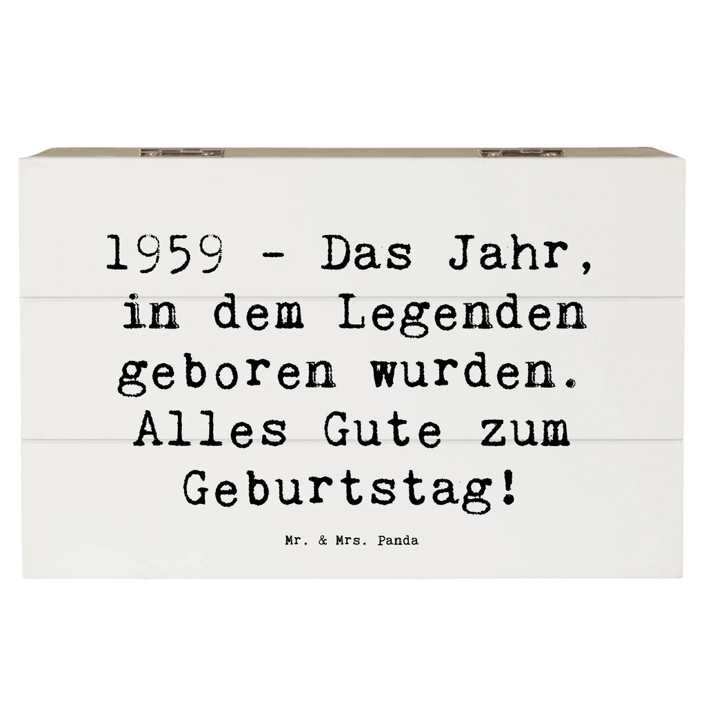 Wooden chest Saying 1959 - Das Jahr, in dem Legenden geboren wurden. Alles Gute zum Geburtstag! Erinnerungskiste, Holzkiste, Truhe, XXL, Schatulle, Geschenkdose, Kiste, Erinnerungsbox, Schatzkiste, Geschenkbox, Dekokiste, Aufbewahrungsbox, Geburtstag, Geburtstagsgeschenk, Geschenk