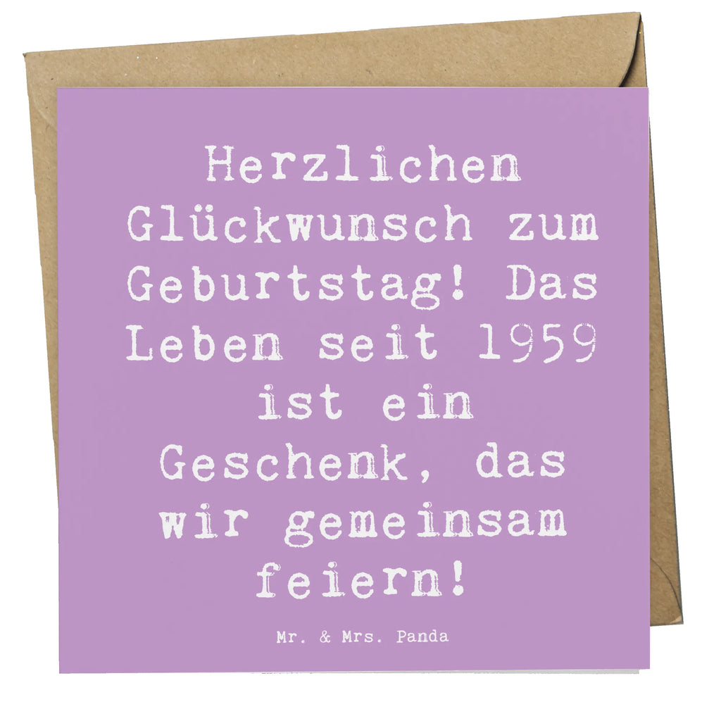 Deluxe Karte Spruch 1959 Geburtstag Einladungskarte, Hochwertige Klappkarte, Geburtstagskarte, Hochzeitskarte, Karte, Glückwunschkarte, Hochwertige Grußkarte, Grußkarte, Klappkarte, Geburtstag, Geburtstagsgeschenk, Geschenk