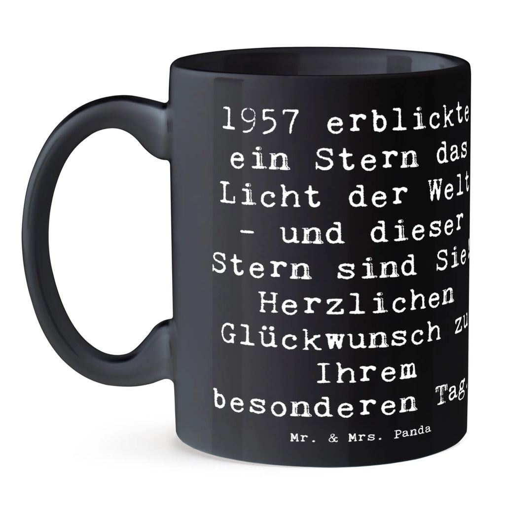 Tasse Spruch 1957 Geburtstag Stern Tasse mit Zitaten, Tasse mit Motiven, Porzellantasse, Bürotasse, Kaffeetasse, Teetasse, Tasse, Keramiktasse, Geschenktasse, Geburtstag, Geburtstagsgeschenk, Geschenk