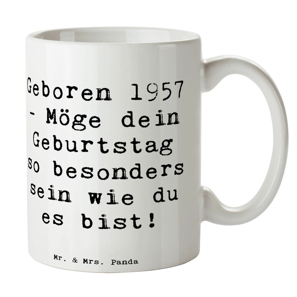 Tasse Spruch 1957 Geburtstag Bürotasse, Keramiktasse, Tasse mit Zitaten, Teetasse, Tasse, Kaffeetasse, Porzellantasse, Geschenktasse, Tasse mit Motiven, Geburtstag, Geburtstagsgeschenk, Geschenk