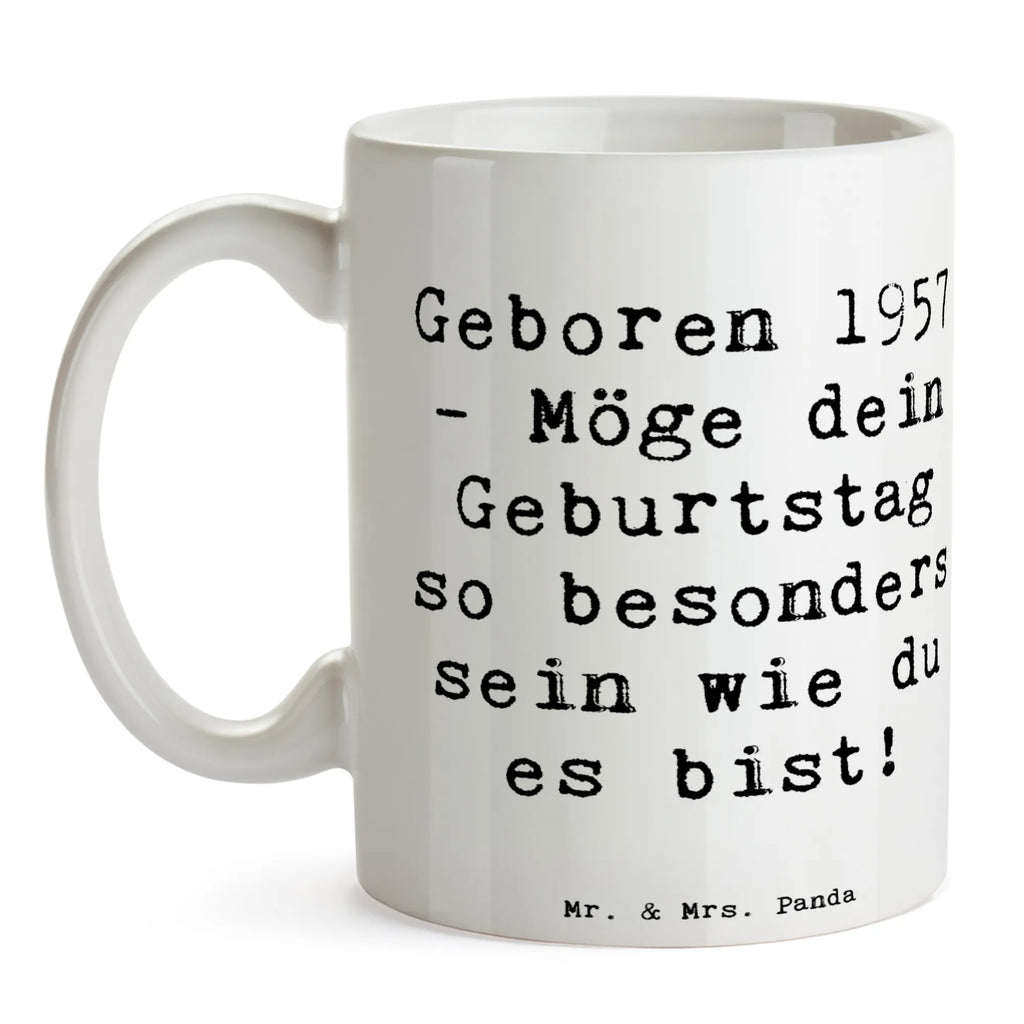 Tasse Spruch 1957 Geburtstag Bürotasse, Keramiktasse, Tasse mit Zitaten, Teetasse, Tasse, Kaffeetasse, Porzellantasse, Geschenktasse, Tasse mit Motiven, Geburtstag, Geburtstagsgeschenk, Geschenk