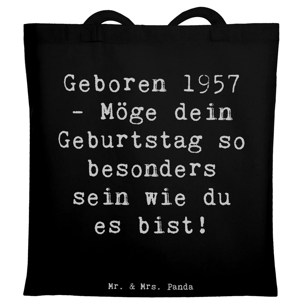 Tote bag Saying Geboren 1957 - Möge dein Geburtstag so besonders sein wie du es bist! Beuteltasche, Beutel, Einkaufstasche, Jutebeutel, Stoffbeutel, Tasche, Shopper, Umhängetasche, Strandtasche, Schultertasche, Stofftasche, Tragetasche, Badetasche, Jutetasche, Einkaufstüte, Laptoptasche, Geburtstag, Geburtstagsgeschenk, Geschenk