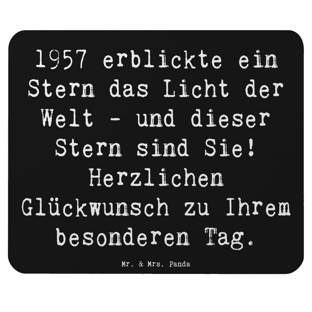 Mouse mat Saying 1957 erblickte ein Stern das Licht der Welt - und dieser Stern sind Sie! Herzlichen Glückwunsch zu Ihrem besonderen Tag. Mousepad, Mausunterlage, Mauspad, Mauspad Büro, Arbeitszimmer, PC Zubehör, Computer zubehör, Büroausstattung, Einzigartiges Mauspad, Designer Mauspad, Geburtstag, Geburtstagsgeschenk, Geschenk