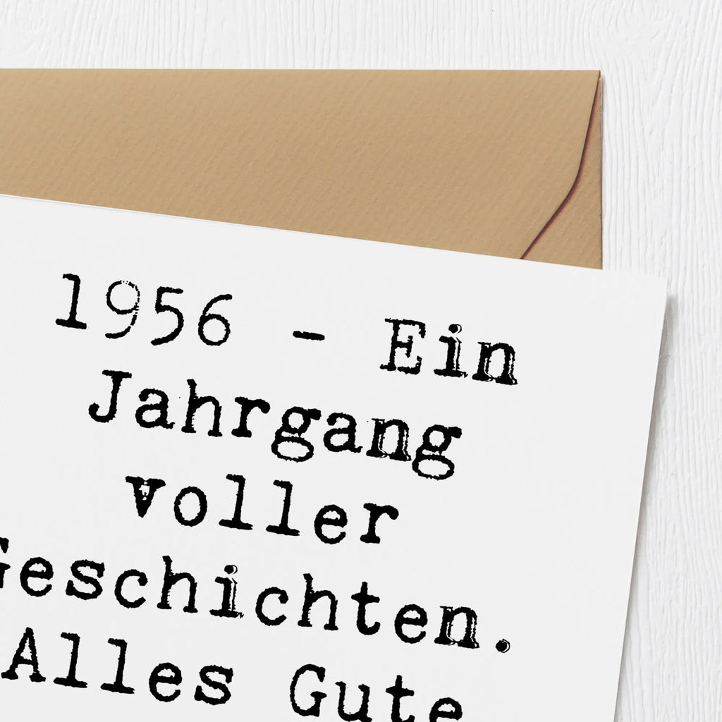 Deluxe Karte Spruch 1956 Geburtstag Hochzeitskarte, Hochwertige Grußkarte, Karte, Glückwunschkarte, Grußkarte, Einladungskarte, Hochwertige Klappkarte, Klappkarte, Geburtstagskarte, Geburtstag, Geburtstagsgeschenk, Geschenk