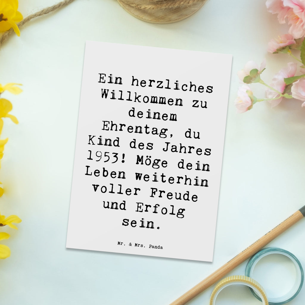 Postcard Saying Ein herzliches Willkommen zu deinem Ehrentag, du Kind des Jahres 1953! Möge dein Leben weiterhin voller Freude und Erfolg sein. Dankeskarte, Karte, Einladungskarten Geburtstag, Einladungskarte, Grußkarte, Ansichtskarte, Postkarte, Geburtstagskarte, Geschenkkarte, Ansichtskarten, Einladung, Einladung Geburtstag, Geburtstag, Geburtstagsgeschenk, Geschenk