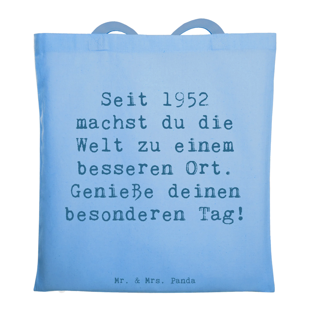 Tragetasche Spruch 1952 Geburtstag Jutetasche, Umhängetasche, Beuteltasche, Shopper, Einkaufstüte, Tasche, Stofftasche, Laptoptasche, Tragetasche, Beutel, Strandtasche, Badetasche, Einkaufstasche, Jutebeutel, Stoffbeutel, Schultertasche, Geburtstag, Geburtstagsgeschenk, Geschenk
