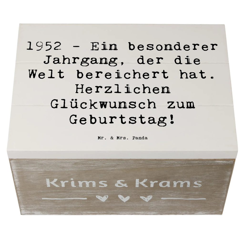 Holzkiste Spruch 1952 Geburtstag Erinnerungskiste, Holzkiste, Geschenkbox, Schatzkiste, Geschenkdose, Erinnerungsbox, Kiste, Truhe, Dekokiste, Schatulle, Aufbewahrungsbox, XXL, Geburtstag, Geburtstagsgeschenk, Geschenk