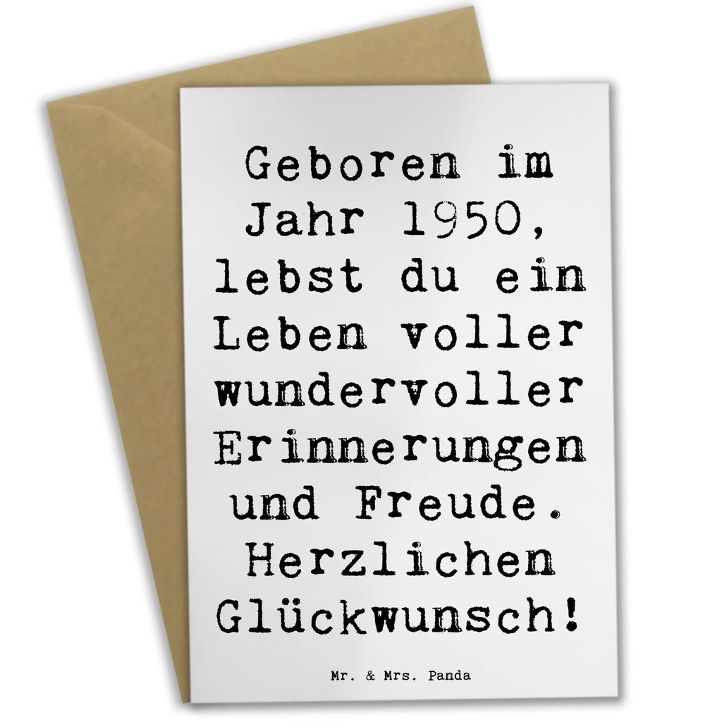 Grußkarte Spruch 1950 Geburtstag Grußkarte, Karte, Hochzeitskarte, Geburtstagskarte, Ansichtskarten, Glückwunschkarte, Einladungskarte, Klappkarte, Geburtstag, Geburtstagsgeschenk, Geschenk