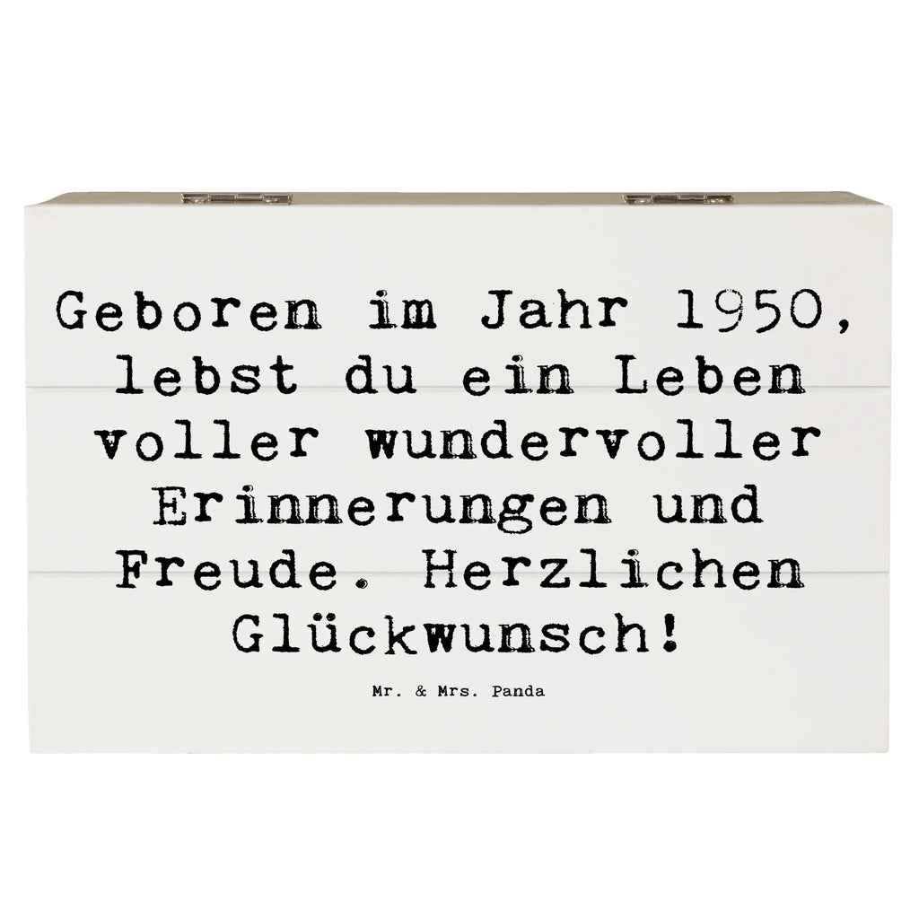 Wooden chest Saying Geboren im Jahr 1950, lebst du ein Leben voller wundervoller Erinnerungen und Freude. Herzlichen Glückwunsch! Dekokiste, Schatzkiste, Truhe, Erinnerungskiste, Kiste, Aufbewahrungsbox, XXL, Geschenkdose, Holzkiste, Schatulle, Geschenkbox, Erinnerungsbox, Geburtstag, Geburtstagsgeschenk, Geschenk