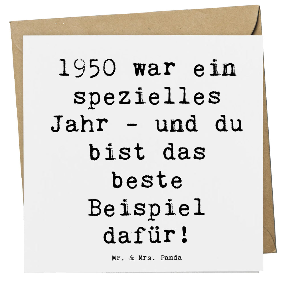 Deluxe Card Saying 1950 war ein spezielles Jahr - und du bist das beste Beispiel dafür! Hochwertige Klappkarte, Grußkarte, Glückwunschkarte, Einladungskarte, Hochwertige Grußkarte, Karte, Hochzeitskarte, Klappkarte, Geburtstagskarte, Geburtstag, Geburtstagsgeschenk, Geschenk