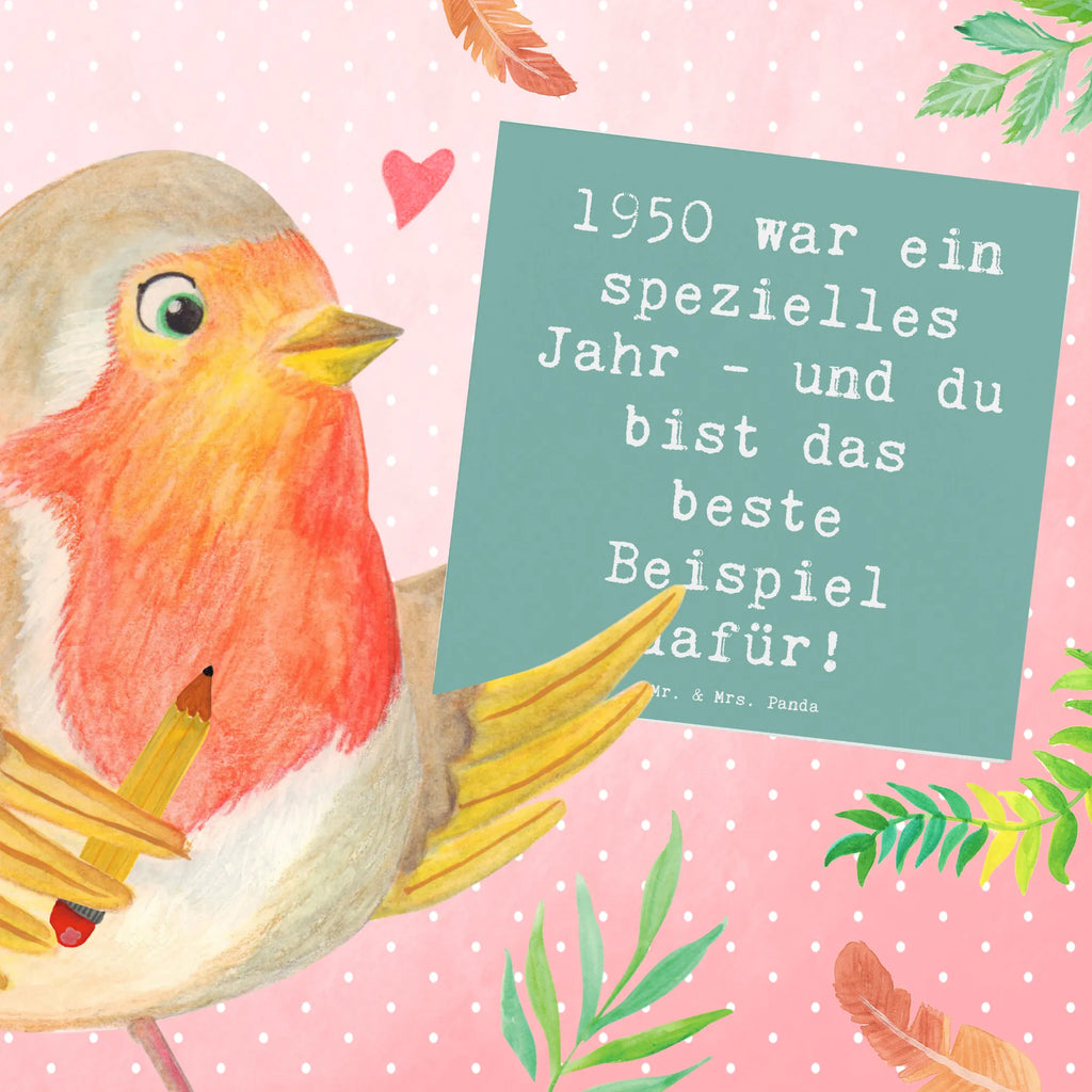 Deluxe Card Saying 1950 war ein spezielles Jahr - und du bist das beste Beispiel dafür! Hochwertige Klappkarte, Grußkarte, Glückwunschkarte, Einladungskarte, Hochwertige Grußkarte, Karte, Hochzeitskarte, Klappkarte, Geburtstagskarte, Geburtstag, Geburtstagsgeschenk, Geschenk
