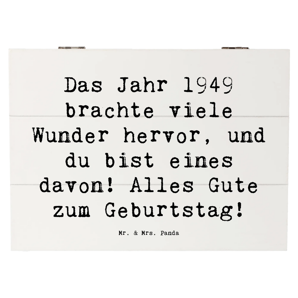 Wooden chest Saying Das Jahr 1949 brachte viele Wunder hervor, und du bist eines davon! Alles Gute zum Geburtstag! Dekokiste, Aufbewahrungsbox, Kiste, Geschenkdose, Schatulle, Truhe, Erinnerungskiste, Holzkiste, Schatzkiste, Erinnerungsbox, Geschenkbox, XXL, Geburtstag, Geburtstagsgeschenk, Geschenk