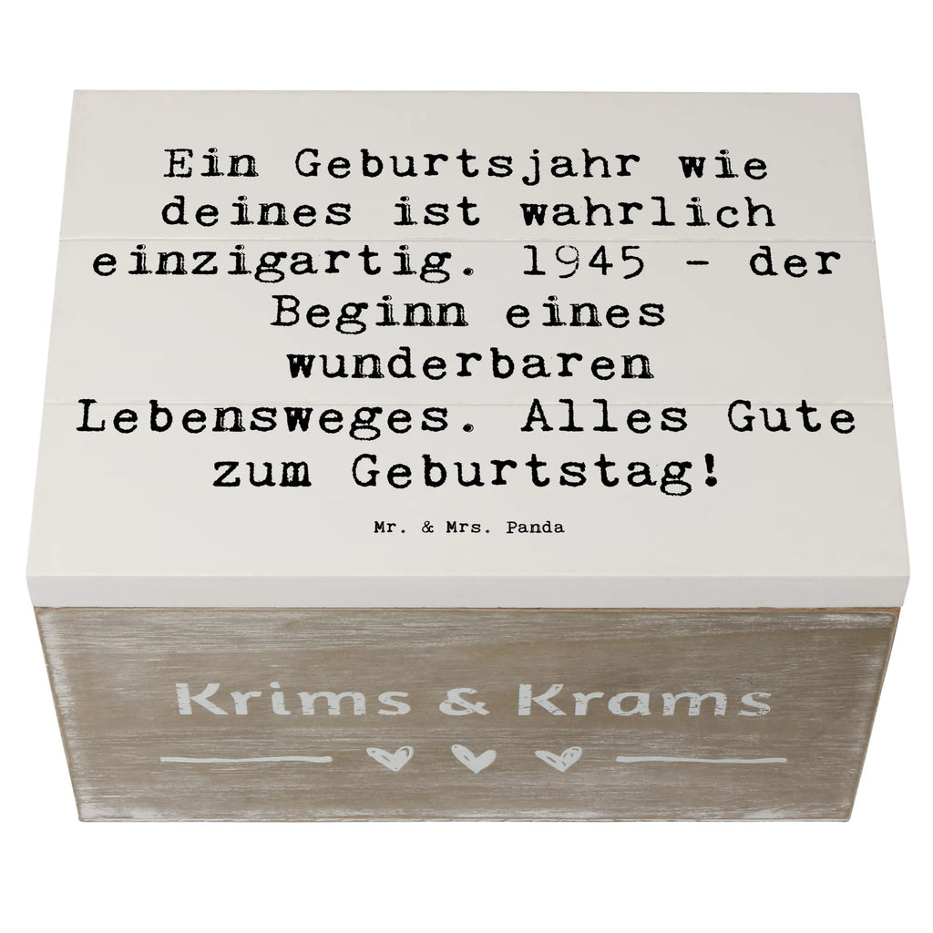 Wooden chest Saying Ein Geburtsjahr wie deines ist wahrlich einzigartig. 1945 - der Beginn eines wunderbaren Lebensweges. Alles Gute zum Geburtstag! holzschatulle, aufbewahrungstruhe, kiste holz, Box aus Holz, aufbewahrungsboxen, box holz, Holz Aufbewahrungsbox, Aufbewahrungsbox aus Holz, Holztruhe, holzkästchen, Aufbewahrungsbox, holztruhen, Holzboxen, Aufbewahrungsbox Holz, Holzkiste, Aufbewahrungskiste, Holzbox, aufbewahrungskisten, holzschachtel, Holzkiste mit Deckel, aufbewahrungskiste mit deckel, truhe holz, Holzbox mit Deckel, Holzkisten, Schatulle, Geburtstag, Geburtstagsgeschenk, Geschenk
