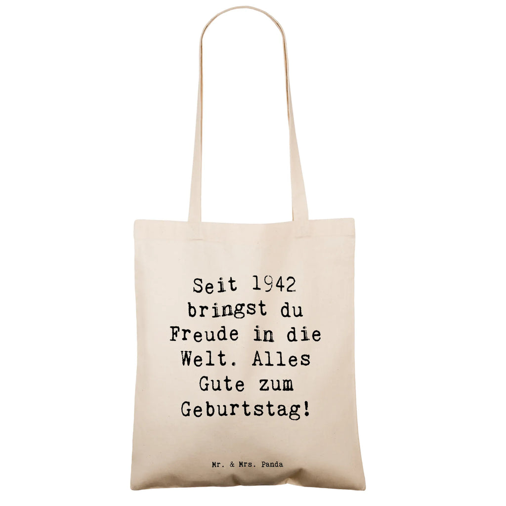 Tragetasche Spruch 1942 Geburtstag Freude Tasche, Einkaufstüte, Beuteltasche, Schultertasche, Laptoptasche, Shopper, Stoffbeutel, Stofftasche, Strandtasche, Umhängetasche, Jutetasche, Einkaufstasche, Beutel, Tragetasche, Jutebeutel, Badetasche, Geburtstag, Geburtstagsgeschenk, Geschenk
