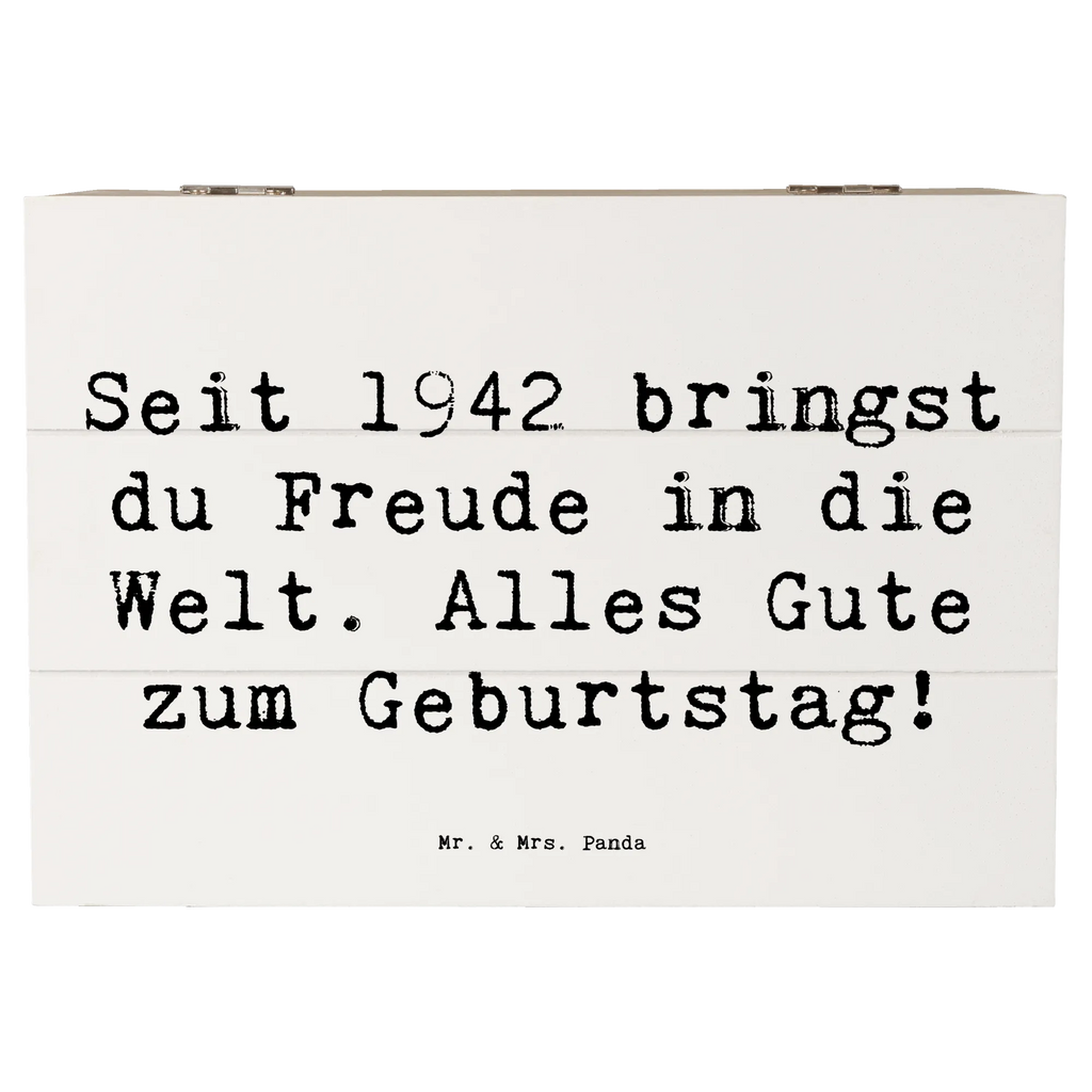 Holzkiste Spruch 1942 Geburtstag Freude Geschenkbox, Schatulle, XXL, Aufbewahrungsbox, Erinnerungskiste, Geschenkdose, Dekokiste, Holzkiste, Kiste, Erinnerungsbox, Schatzkiste, Truhe, Geburtstag, Geburtstagsgeschenk, Geschenk