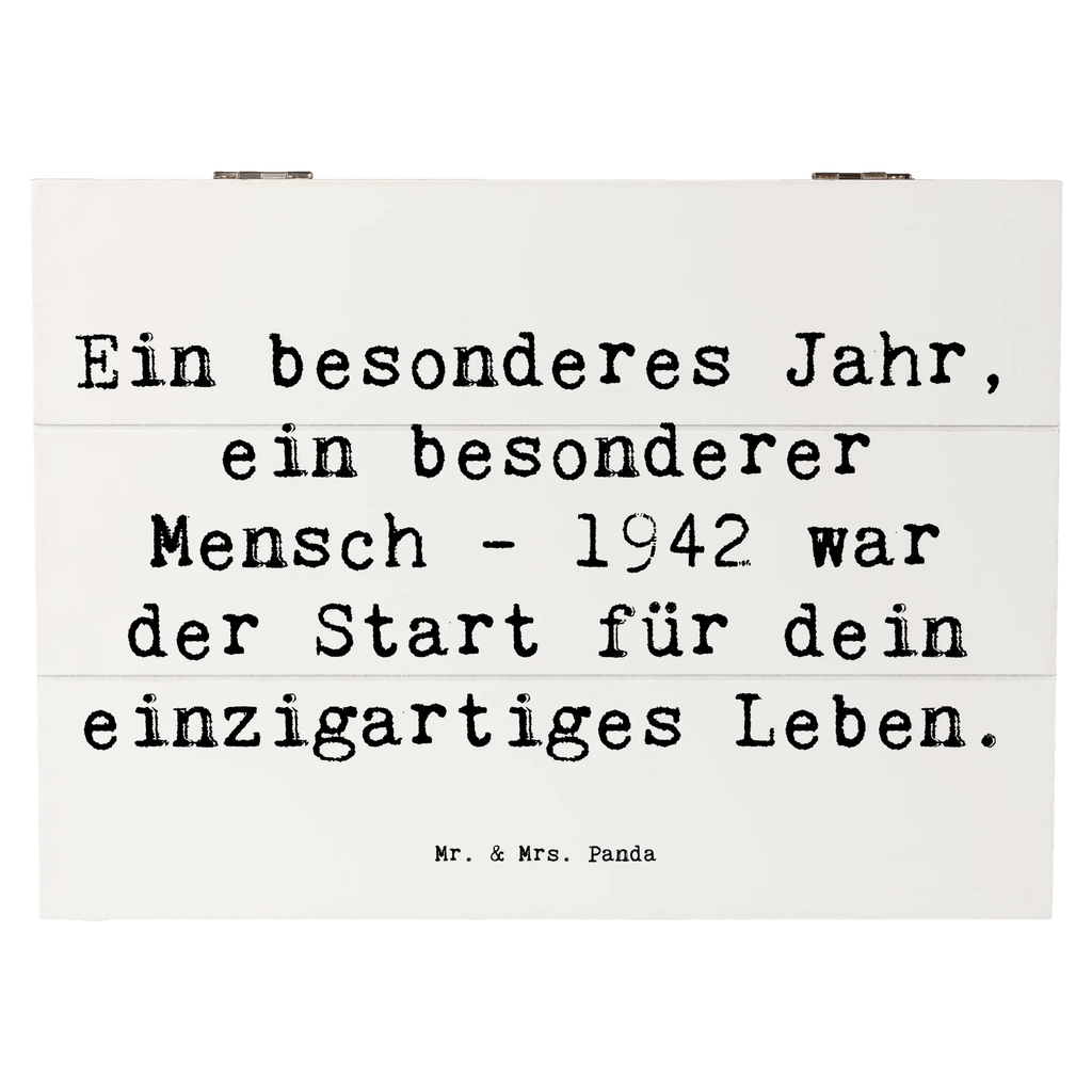 Holzkiste Spruch 1942 Geburtstag XXL, Dekokiste, Erinnerungsbox, Schatulle, Holzkiste, Geschenkdose, Aufbewahrungsbox, Kiste, Geschenkbox, Schatzkiste, Erinnerungskiste, Truhe, Geburtstag, Geburtstagsgeschenk, Geschenk