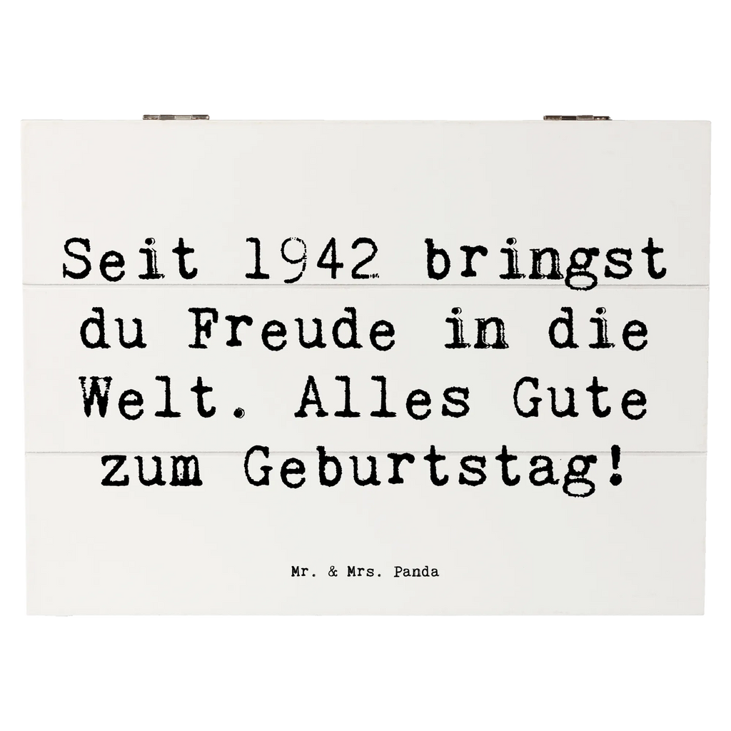 Holzkiste Spruch 1942 Geburtstag Freude Geschenkbox, Schatulle, XXL, Aufbewahrungsbox, Erinnerungskiste, Geschenkdose, Dekokiste, Holzkiste, Kiste, Erinnerungsbox, Schatzkiste, Truhe, Geburtstag, Geburtstagsgeschenk, Geschenk